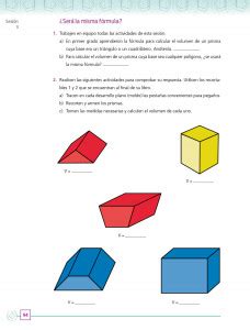 Haz clic aquí para obtener una respuesta a tu pregunta libro de matematicas 1 de secundaria contestado 2020 c página 20,21,22. Volumen de prismas - Ayuda para tu tarea de Matemáticas SEP Secundaria Segundo - Respuestas y ...