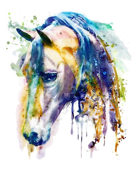 How To Paint A Horse Head In Watercolor