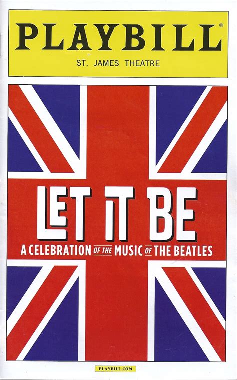 Theatre S Leiter Side Review Of Let It Be August