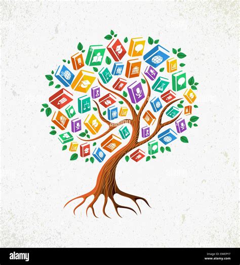 Tree Of Knowledge University Stock Vector Images Alamy