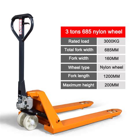 Dekes Hydraulic Hand Pallet Truck Pallet Jackliftheavy Duty 3 Tons