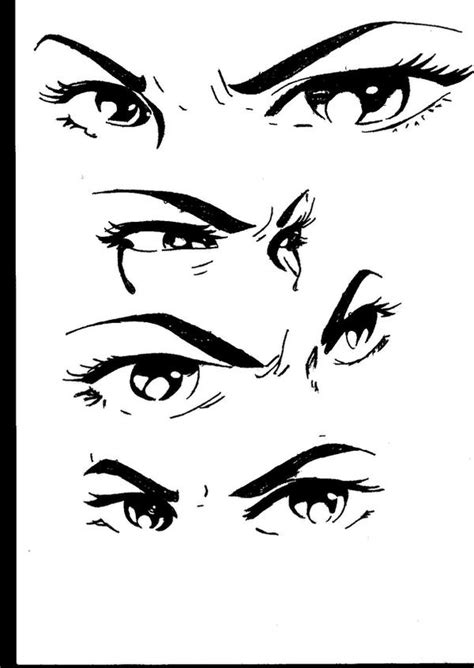 Angry Anime Eyes Drawing Anime Artwork Digital Art Texture
