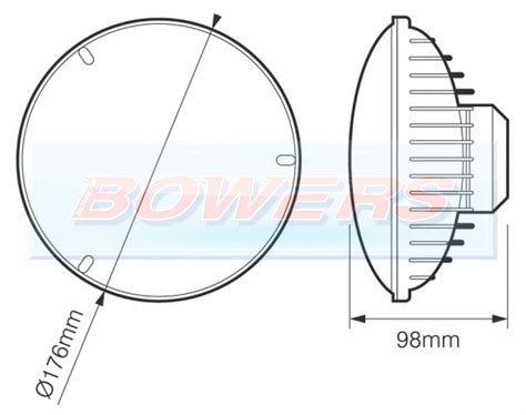 led autolamps hl175 land rover defender classic mini 7 inch headlamps headlights ebay