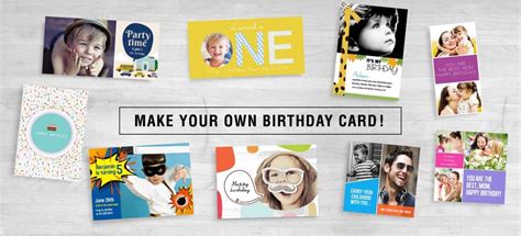 Say happy birthday with a personalized birthday card. Make Your Own Birthday Card! | Photobook Blog