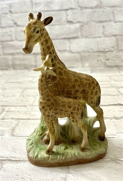 Mother Giraffe And Calf Figurine Ceramic 6 12 Tall Ebay In 2021