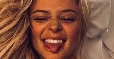 Emily Atack Sets Pulses Racing As She Poses In Topless In Bed After