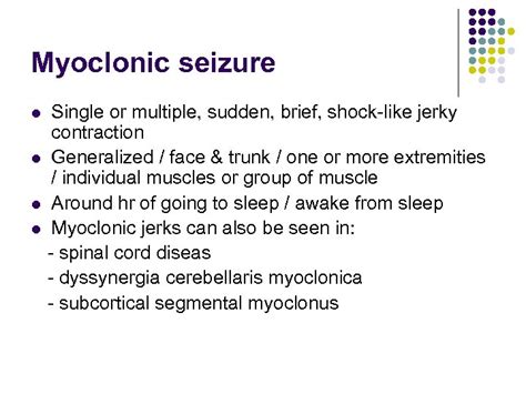 Seizures And Epilepsy Presented By Chan Hau Yee