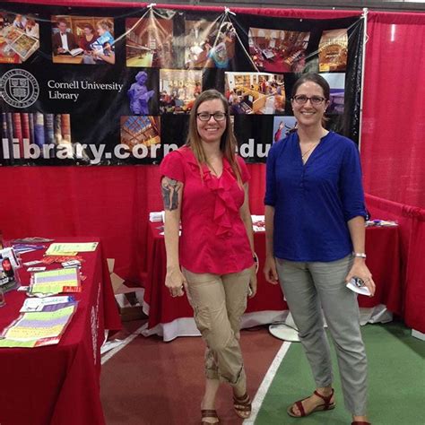 Mann Librarians Kelee And Erica Manning The Cornell University Library Information Booth At