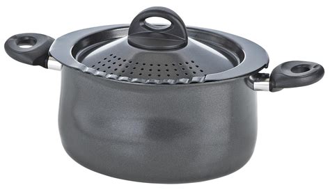 Bialetti Pasta Pot Charcoal Lock And Stain Lid Shop Cookware At H E B