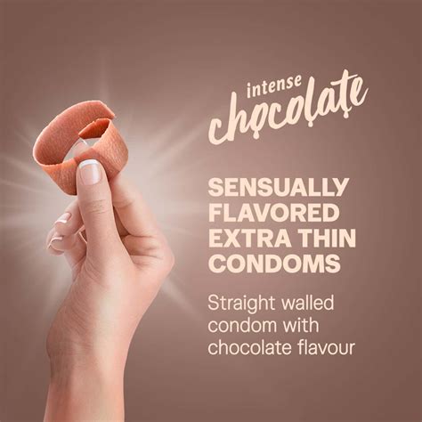 Buy Durex Extra Thin Intense Chocolate Flavoured Condoms For Men S Online Get Upto Off