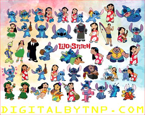 A Lilo And Stitch Svg Bundle Disney Svg Disney Bundle Svg Disney Svg