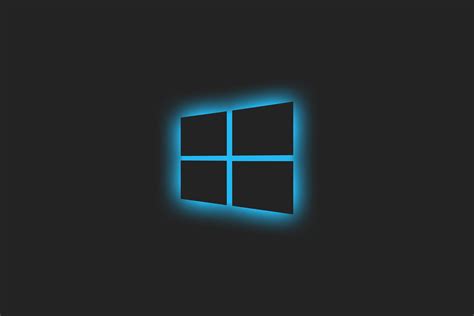 Windows Glowing Logo Blue 5k Wallpaperhd Computer Wallpapers4k