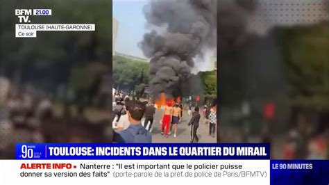 Mort de Nahel des incidents dans le quartier du Mirail à Toulouse