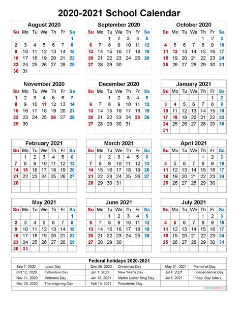 academic calendar template calendar template