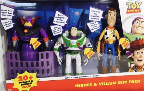 Pixar Toy Story Heroes And Méchant Cadeau Pack Zurg Buzz Léclair Et
