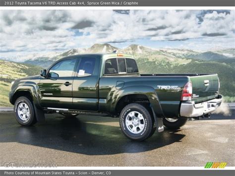 2012 Toyota Tacoma V6 Trd Access Cab 4x4 In Spruce Green Mica Photo No