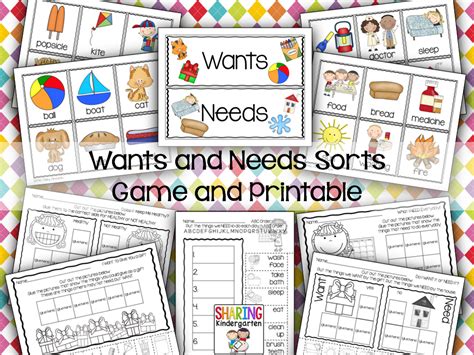 Wants and Needs {with a FREEBIE}