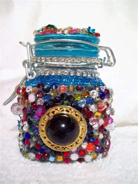 Encrusted Jewel Bottles Vase Bottles With Crystals And Etsy