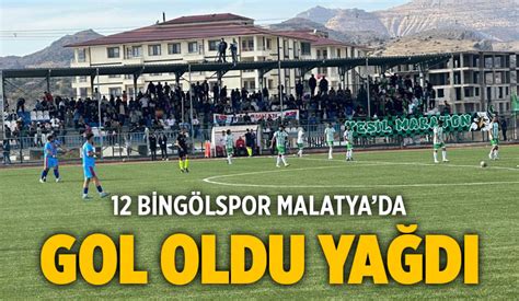 12 Bingölspor Malatya da gol oldu yağdı
