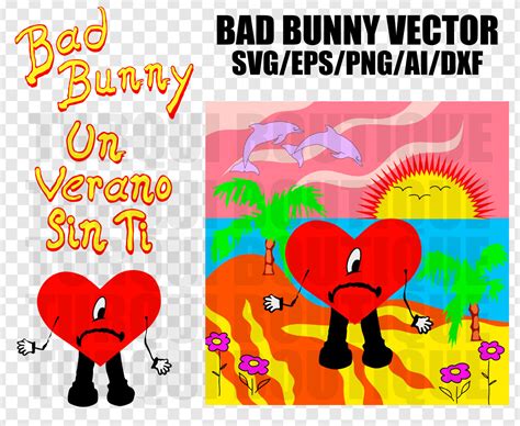 Bad Bunny Logo Vector Svg Png Ai Vector Digital File For Etsy M Xico