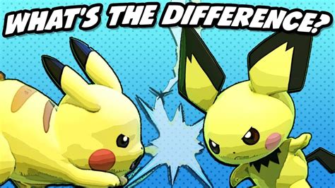 Whats The Difference Between Pikachu And Pichu Ssbu Youtube