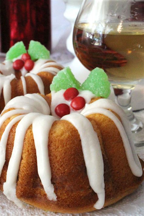 Chocolate, lemon, and apple are just a few of the endless flavors you can put into a bundt cake. Christmas Mini Bundt Cakes - Two Sisters