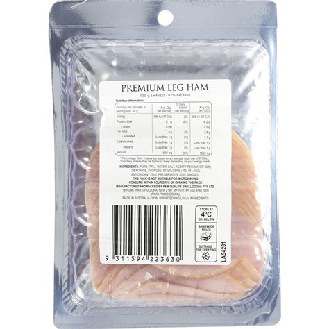 Primo Ham Premium Lite Shaved 100g Woolworths