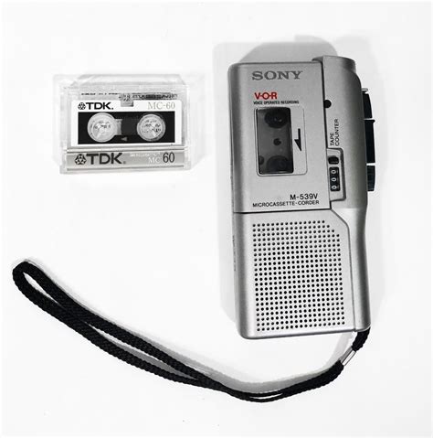 Sony Pressman M 539v Mini Cassette Voice Recorder With New Cassette