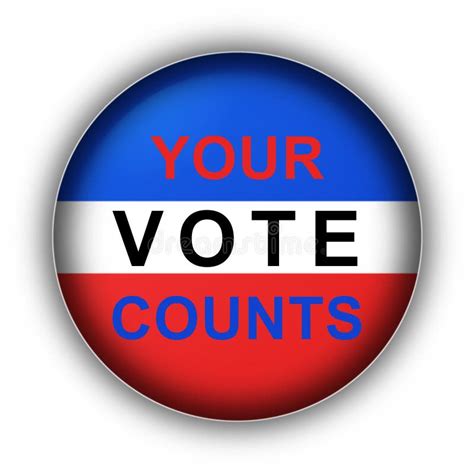 Your Vote Counts Stock Illustration Illustration Of Round 16709471