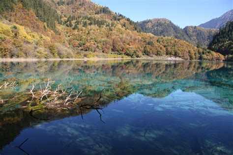 Crystalline Turquoise Lake Jiuzhaigou National Park China High