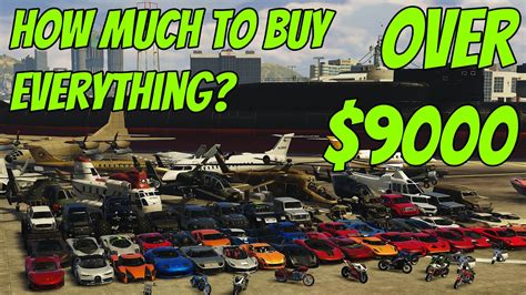 How Much Does It Cost To Buy Everything In Gta 5 Online Real Life