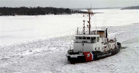 Watch Coast Guard Ice Breakers Work To Keep Great Lakes Shipping