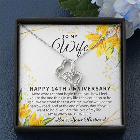 14 Year Wedding Anniversary T For Wife 14th Anniversary Etsy Canada