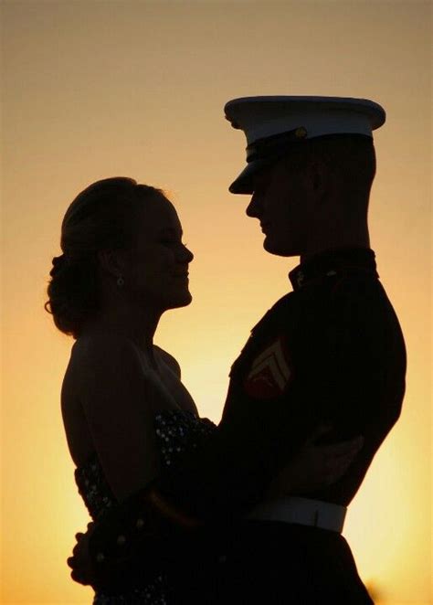 Marine Corps Love ♥ Military Couple Pictures Military Couples Military Love Military Photos