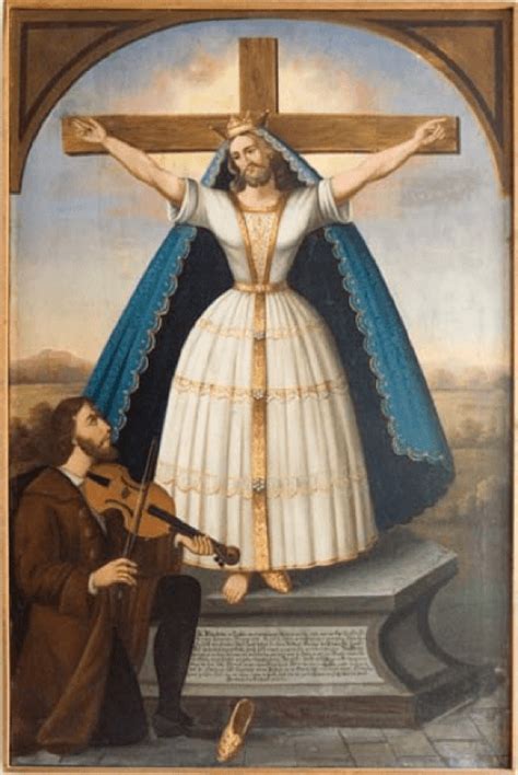 Saint Bearded Lady Wilgefortis The Medieval Female Saint With The Beard