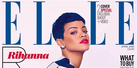 Rihanna Cover April 2013 Elle Uk