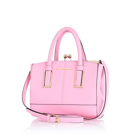 River Island Light Pink Mini Structured Tote Bag In Pink Lyst