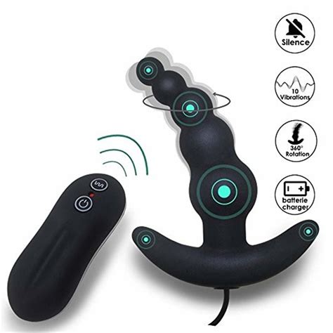 Frequency Vibrating Prostate Massager Anal Plug Vibrator Beads Butt Sex Toys Waterproof