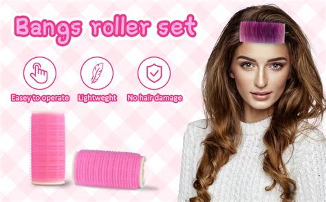 Yoeyezo Hair Roller For Bangs 2 Pcs Bangs Roller Double