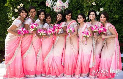 Indian Bridesmaid Saree And Dress For Bridesmaid Wedding Etsy In 2020