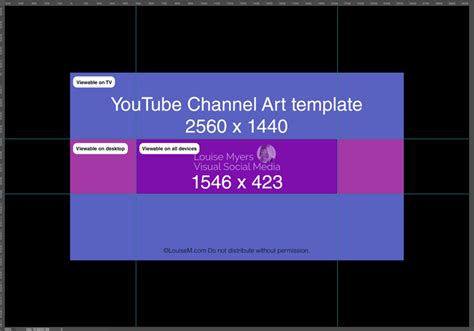 Youtube Banner 2560x1440 Template Download Youtube Banner Template
