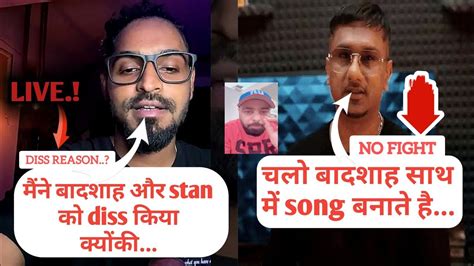 Fight Over Honey Singh And Badshah Together Emiway Bantai Diss Badshah And Mc Stan Reason