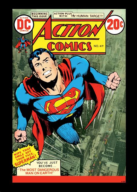 Action Comics Poster Picture Metal Print Paint By Dc Comics