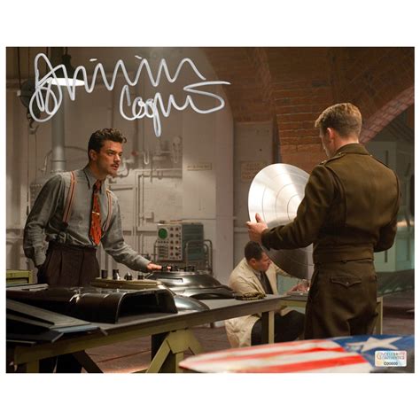 Chris Evans And Dominic Cooper Autographed Captain America The First Celebrity Authentics