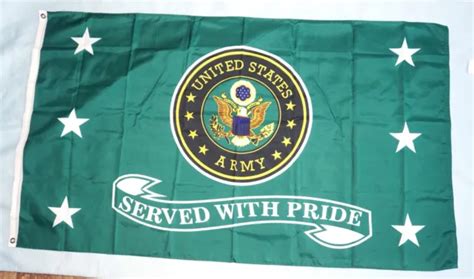 Us Army Served With Pride Flag Indooroutdoor 100 Polyester Flag 3