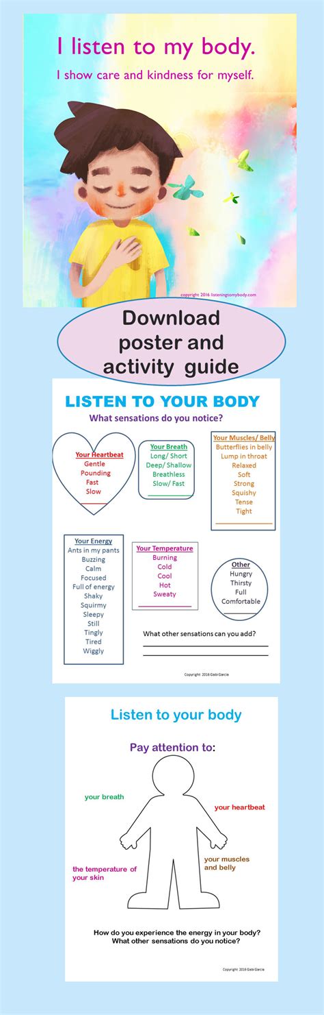 Download Free Poster And Activity Guide To Support Self Regulation And