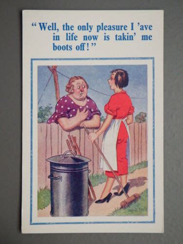 Randl Postcard Donald Mcgill Comic D Constance 1844 Housewives Gossip Fence Ebay