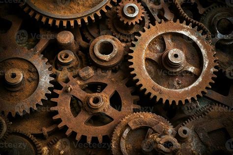 Steampunk Cogs Gears Rust Background Wallpaper Ai Generated 23379271