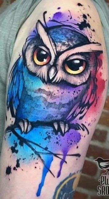 12 Best Watercolor Owl Tattoo Designs Artofit