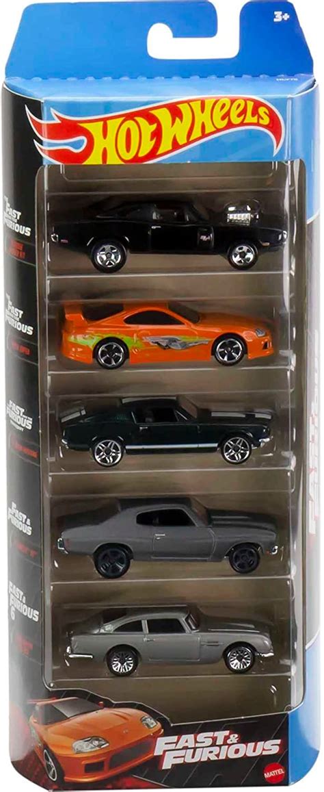 Hot Wheels Fast And Furious Pack Of Toy Race And Drift Cars In